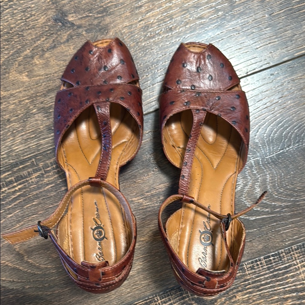 Born Crown- Brown Leather Sandals 40.5/9